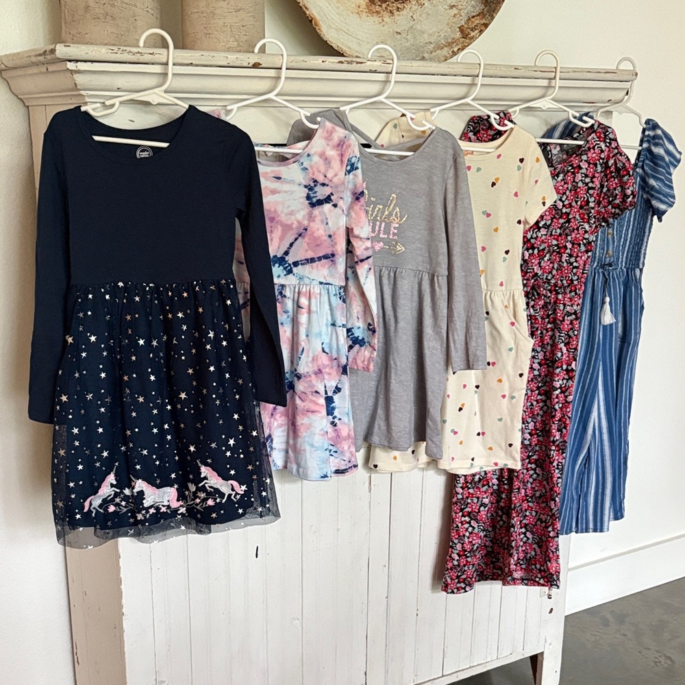 Lot of Little Girls Casual Dresses (Size 6/6x)